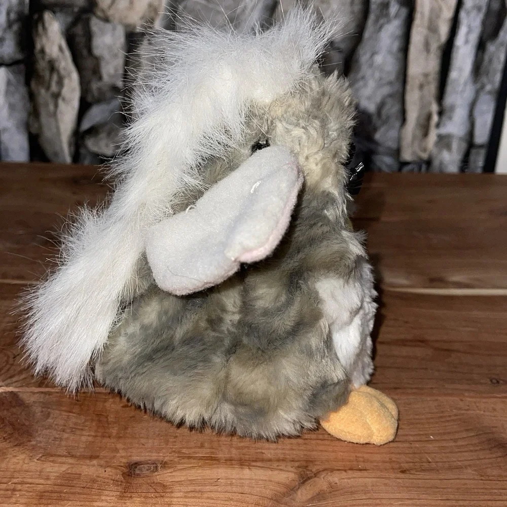 Furby 1998 Model 70-800 CHURCH MOUSE SERIES 1 Grey Brown Fur Blue Eyes With TAG